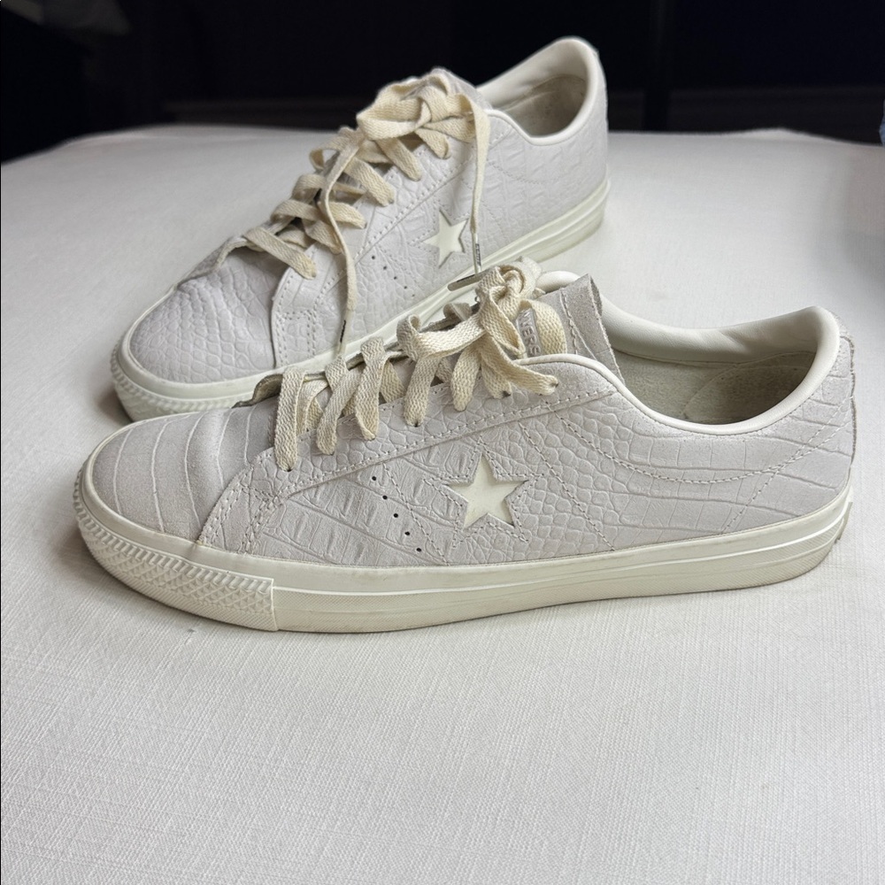 ConverseOne leather  Unisex Star Pro Low‎ 'Croc Emboss - Egret'